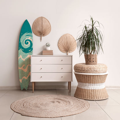 AQUA HELIX Decorative Plywood Surfboard