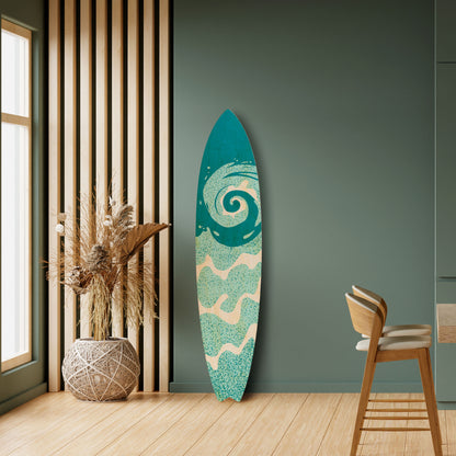AQUA HELIX Decorative Plywood Surfboard
