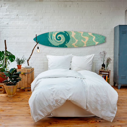 AQUA HELIX Decorative Plywood Surfboard