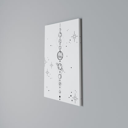 GALAXY OUTLINE Stampa su Tela Verticale