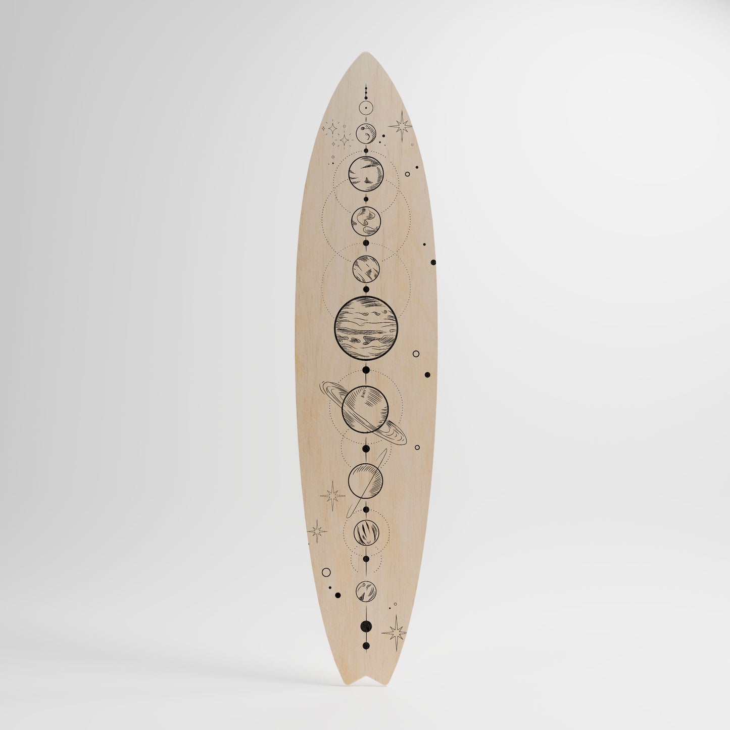 GALAXY OUTLINE Decorative Plywood Surfboard