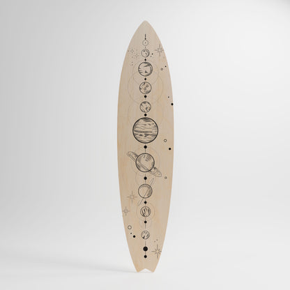 GALAXY OUTLINE Decorative Plywood Surfboard