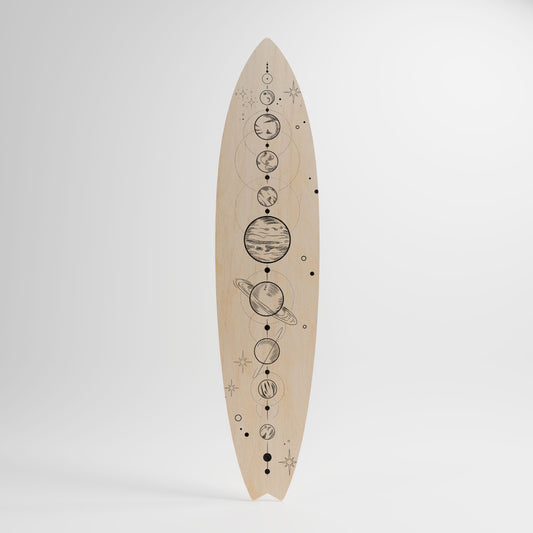 GALAXY OUTLINE Decorative Plywood Surfboard
