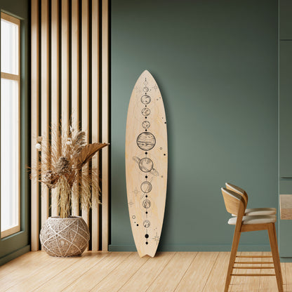 GALAXY OUTLINE Decorative Plywood Surfboard