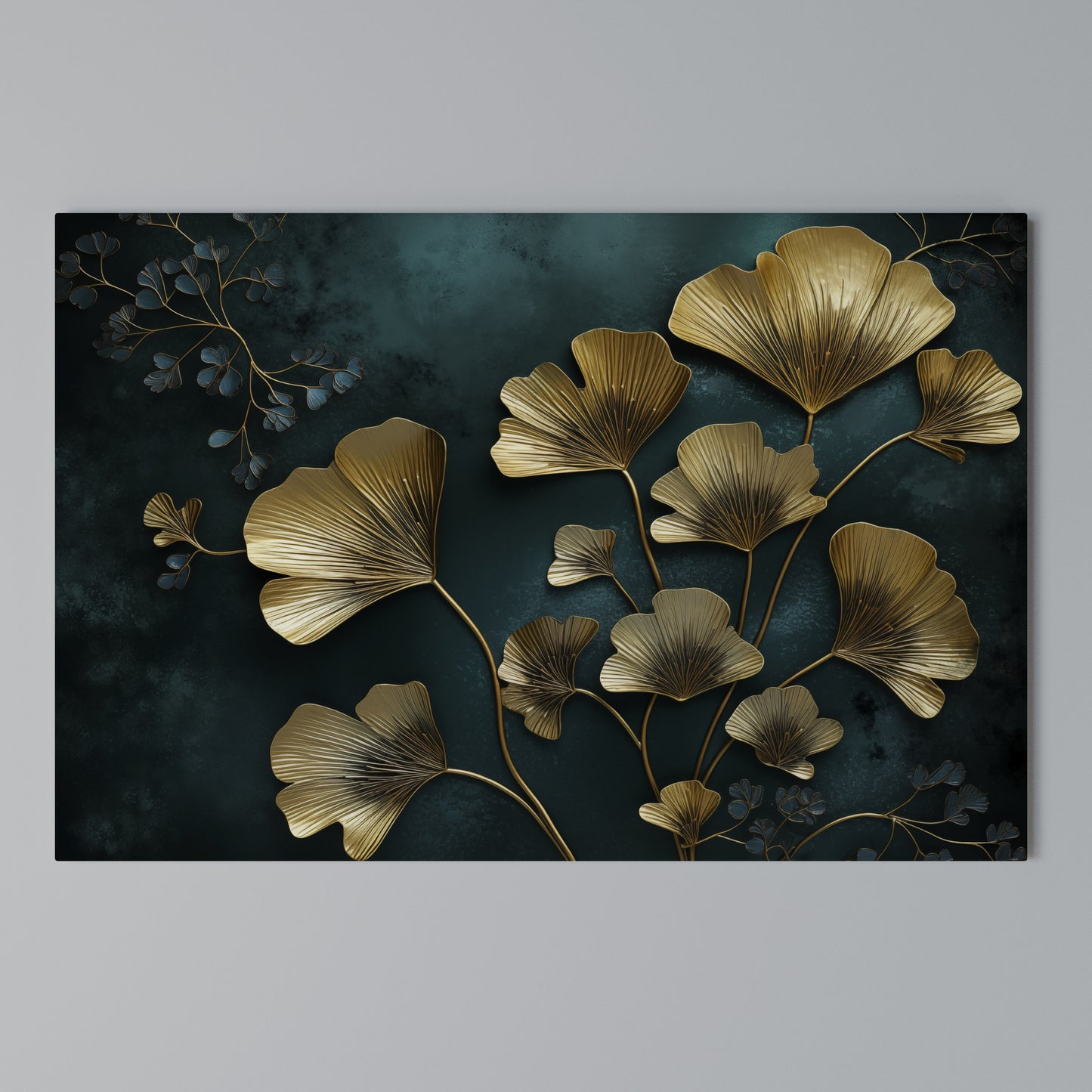 GOLDEN FLORA FANTASY Stampa su tela orizzontale