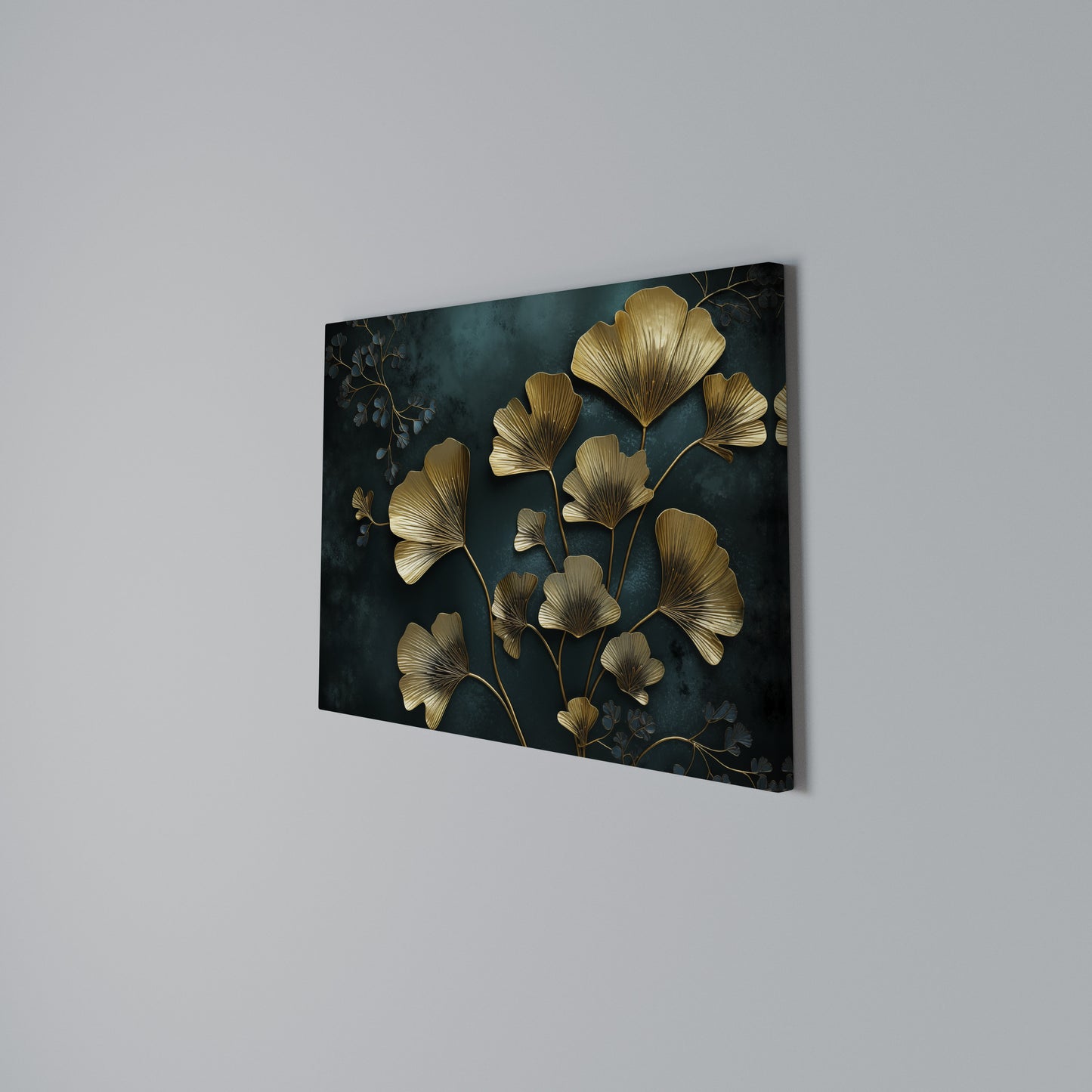 GOLDEN FLORA FANTASY Stampa su tela orizzontale