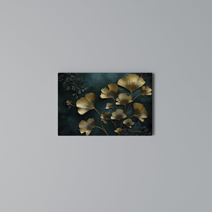 GOLDEN FLORA FANTASY Stampa su tela orizzontale