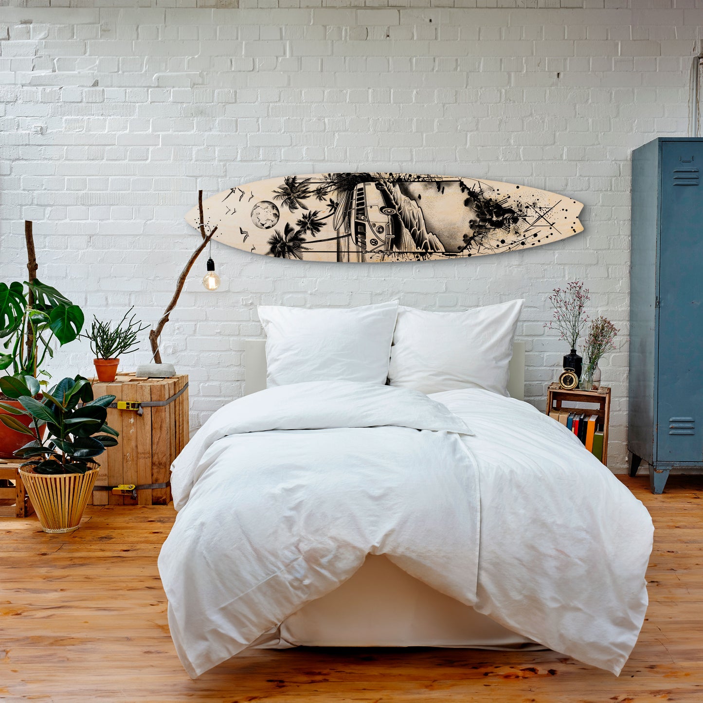 TRIPPY MEMORY Decorative Plywood Surfboard