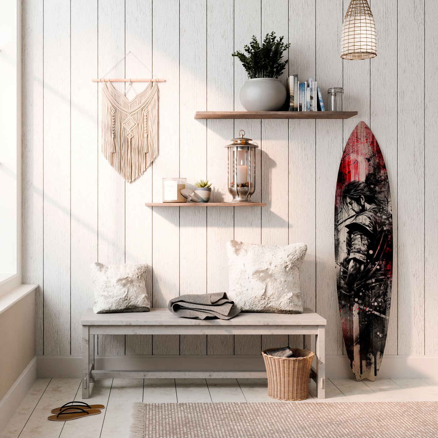 ARTIST ON THE EDGE Decorative Plywood Surfboard