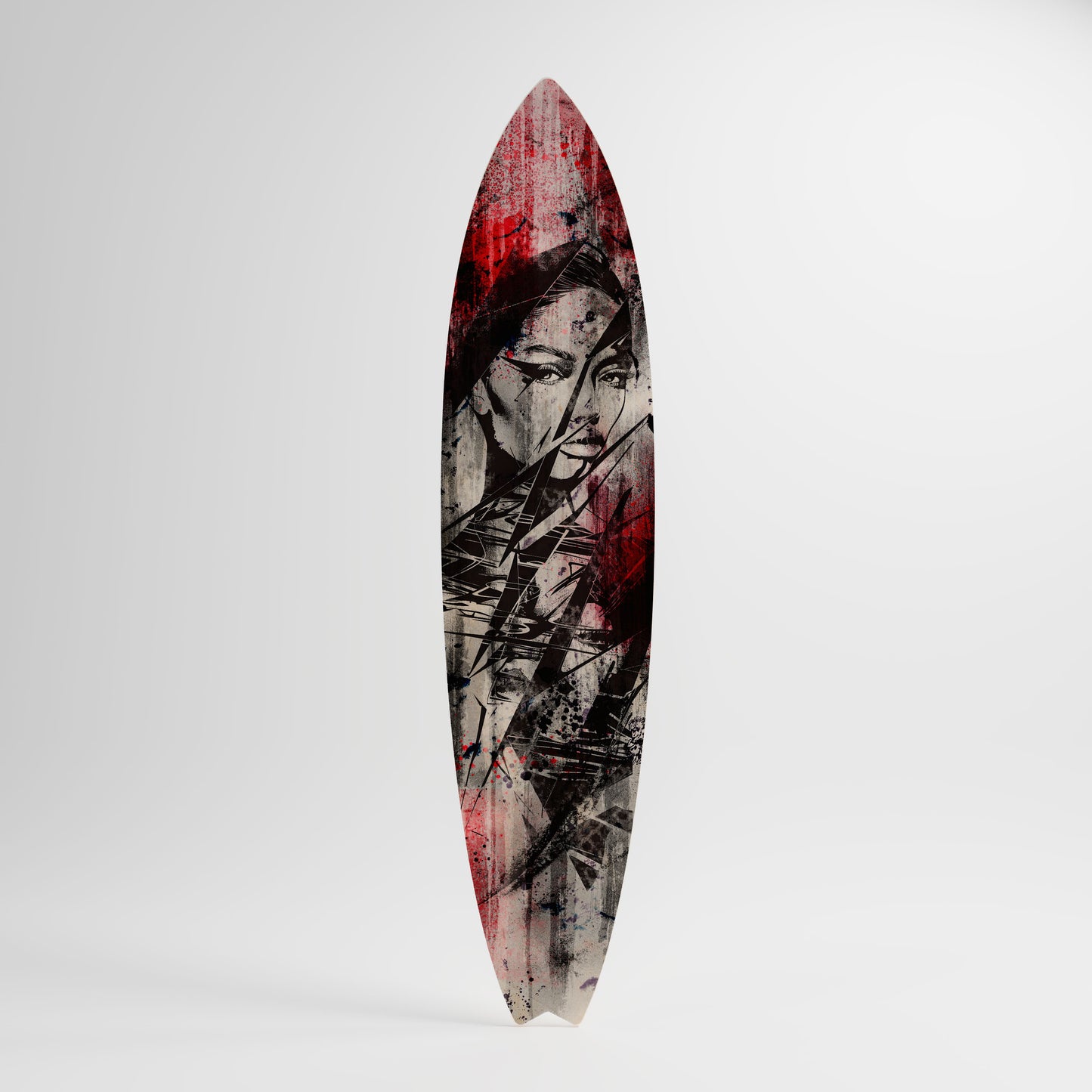 CRIMSON ECHO Decorative Plywood Surfboard