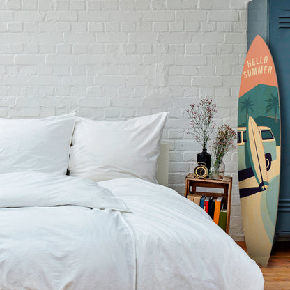 HELLO SUMMER Decorative Plywood Surfboard