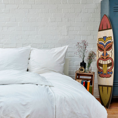 TOTEM TIKI Tavola da surf decorativa in compensato