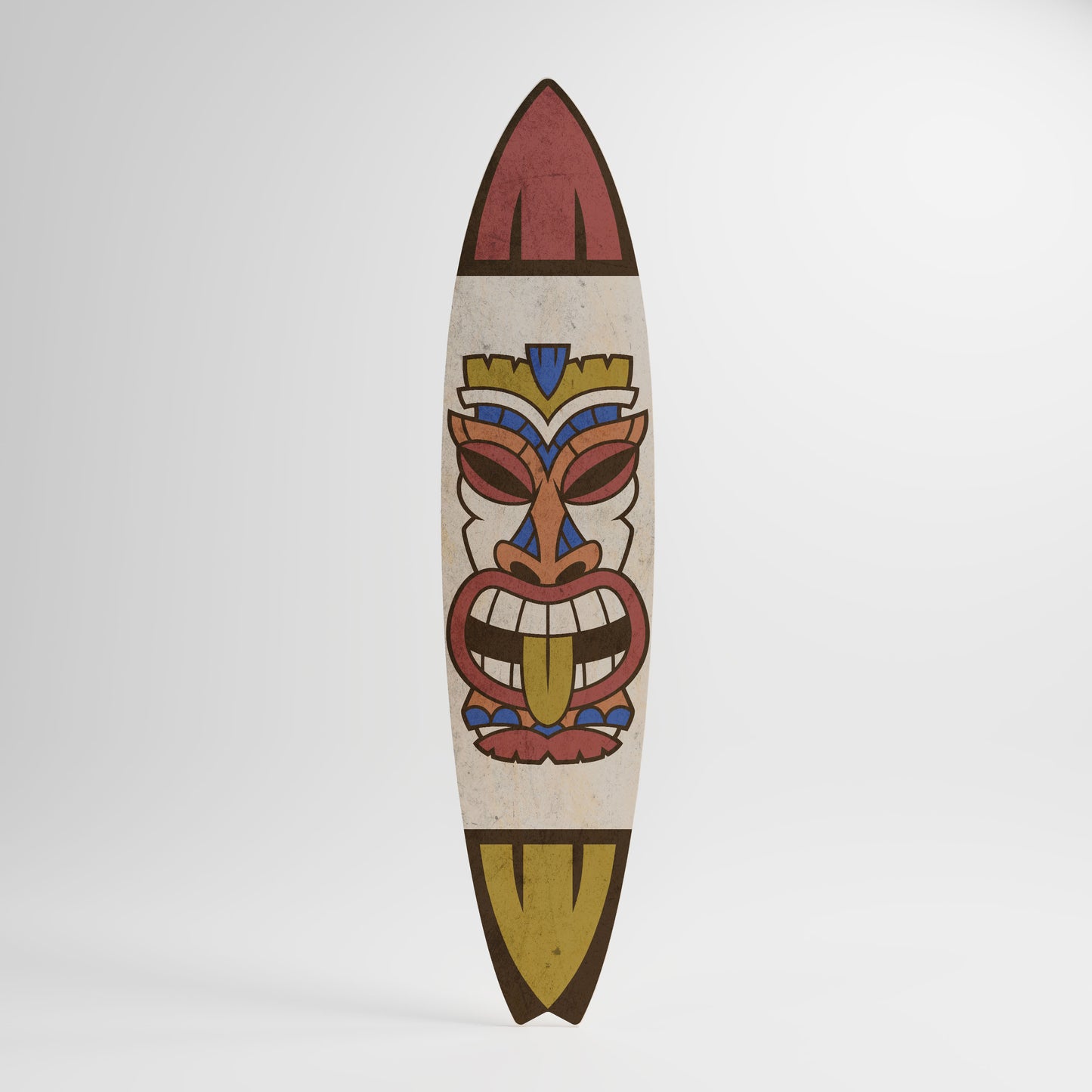 TOTEM TIKI Tavola da surf decorativa in compensato