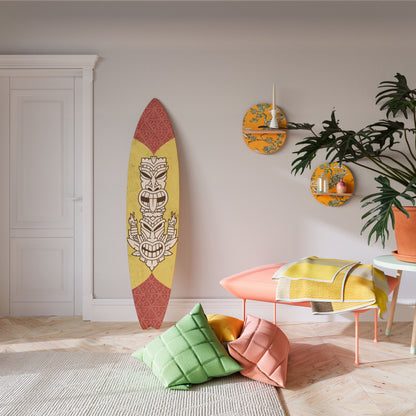 TIKI TOTEM Tavola da surf decorativa in compensato
