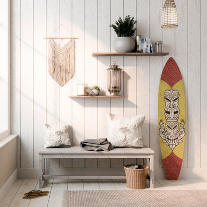 TIKI TOTEM Tavola da surf decorativa in compensato