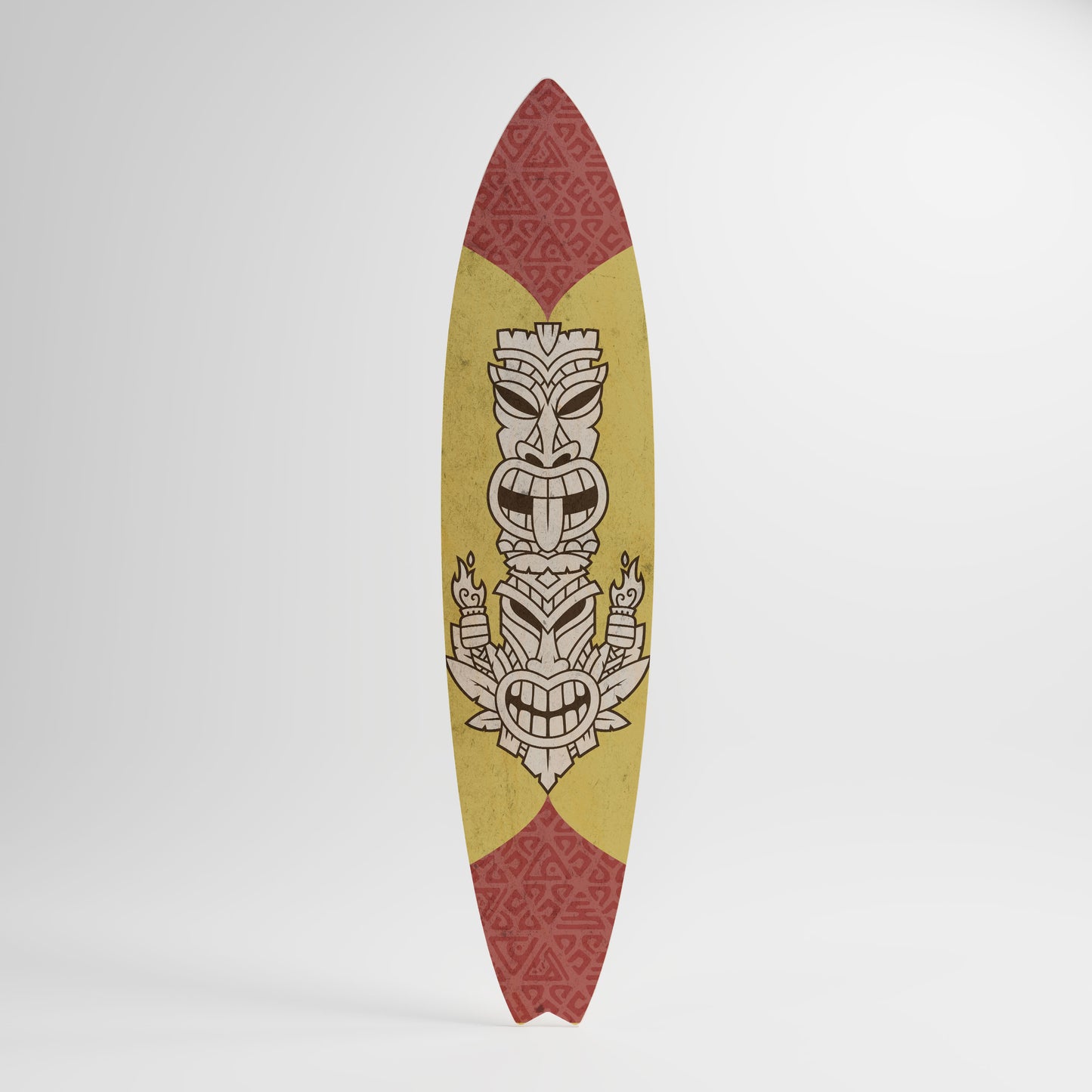 TIKI TOTEM Tavola da surf decorativa in compensato