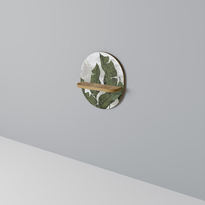 LEAF ECHO Mensola ovale in effetto rovere
