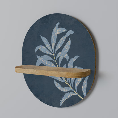 SHADOW BRANCH Mensola ovale in effetto rovere