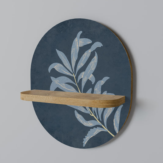 SHADOW BRANCH Mensola ovale in effetto rovere