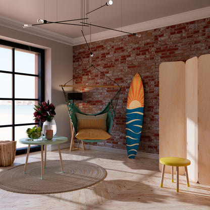 SUNNY SLIDE Tavola da surf decorativa in compensato