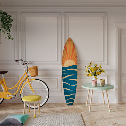 SUNNY SLIDE Tavola da surf decorativa in compensato