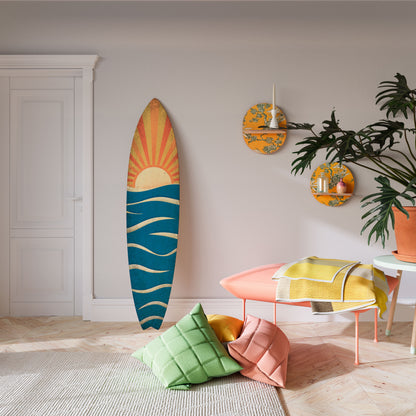 SUNNY SLIDE Tavola da surf decorativa in compensato