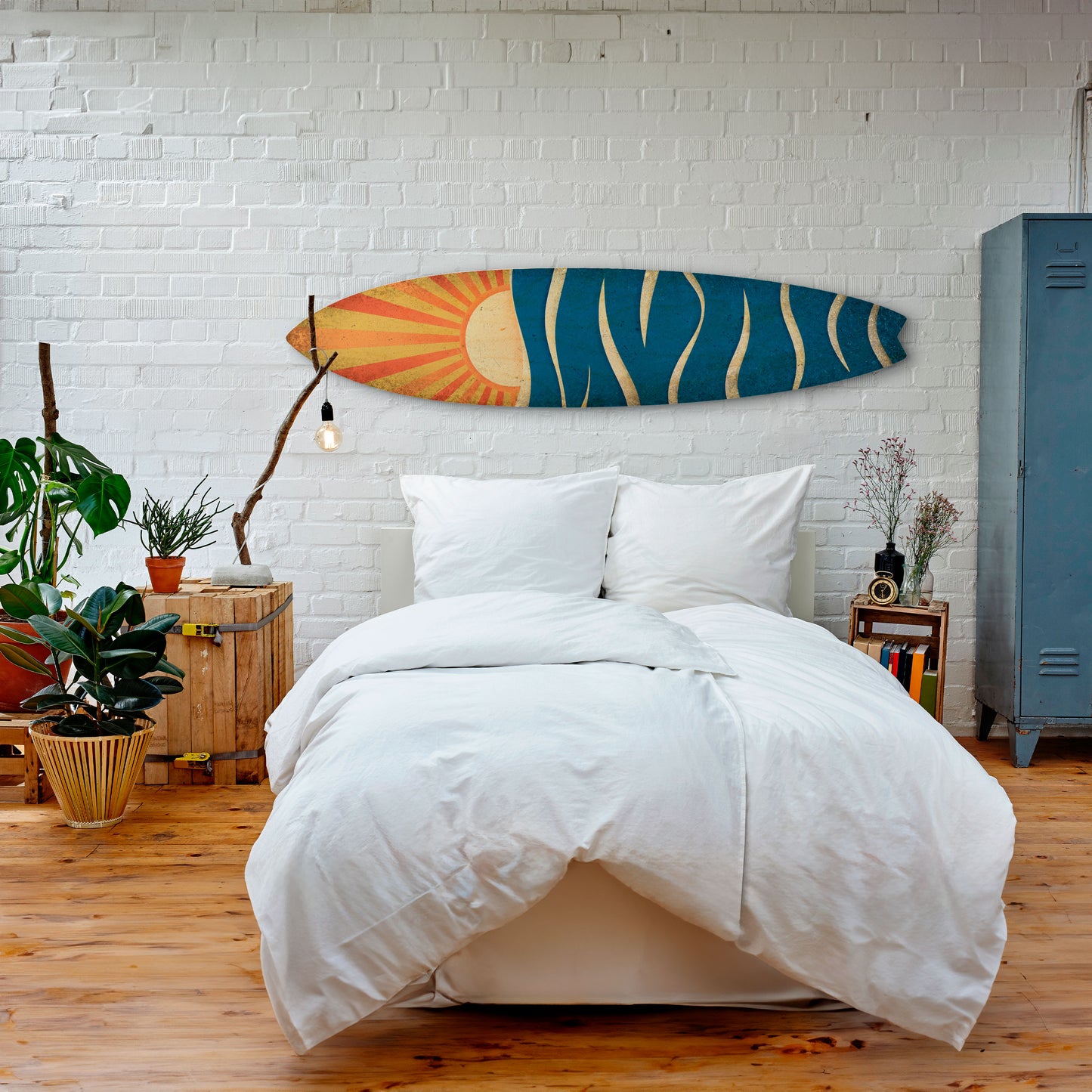 SUNNY SLIDE Tavola da surf decorativa in compensato