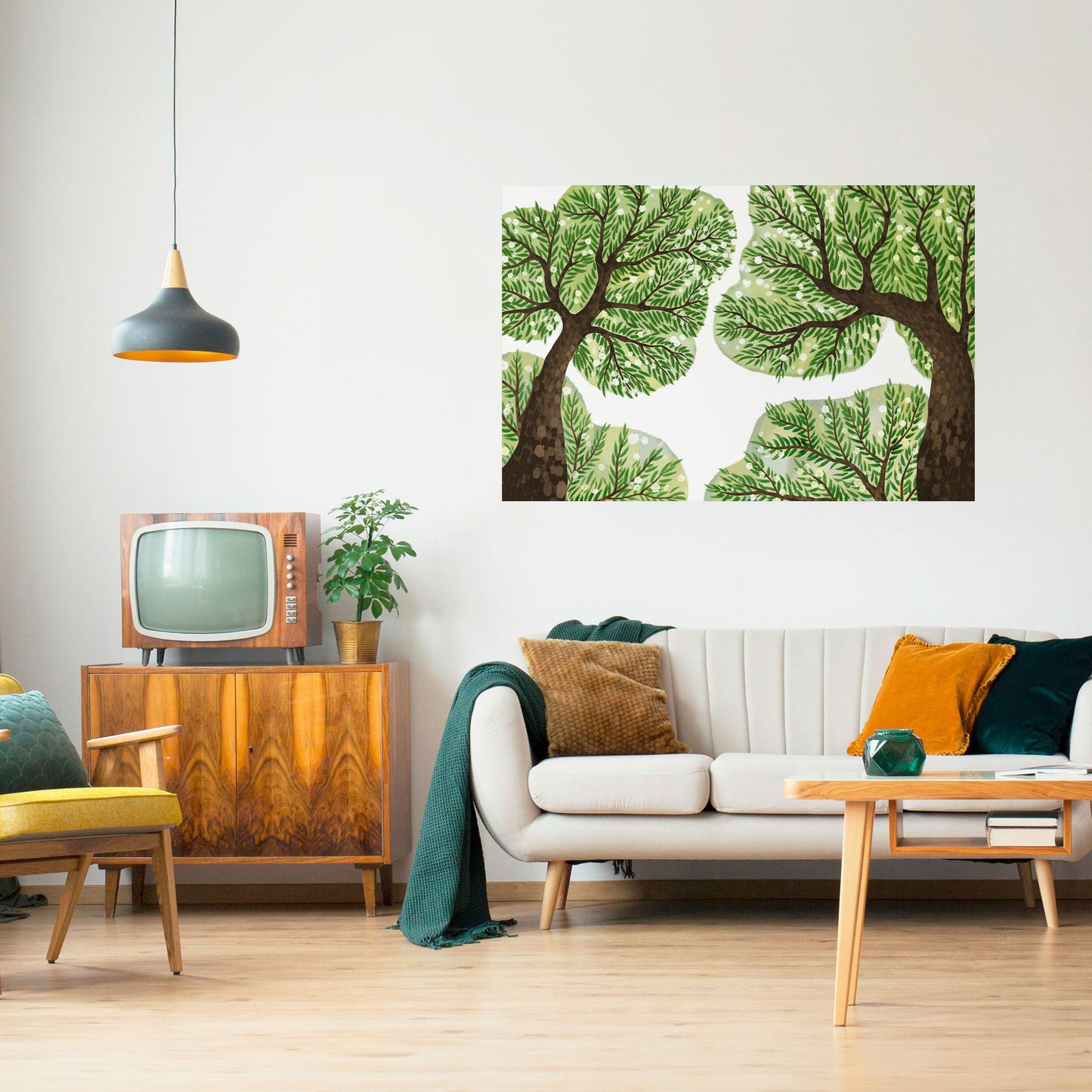 Poster orizzontale staccabile e attaccabile WILDERNESS DASH