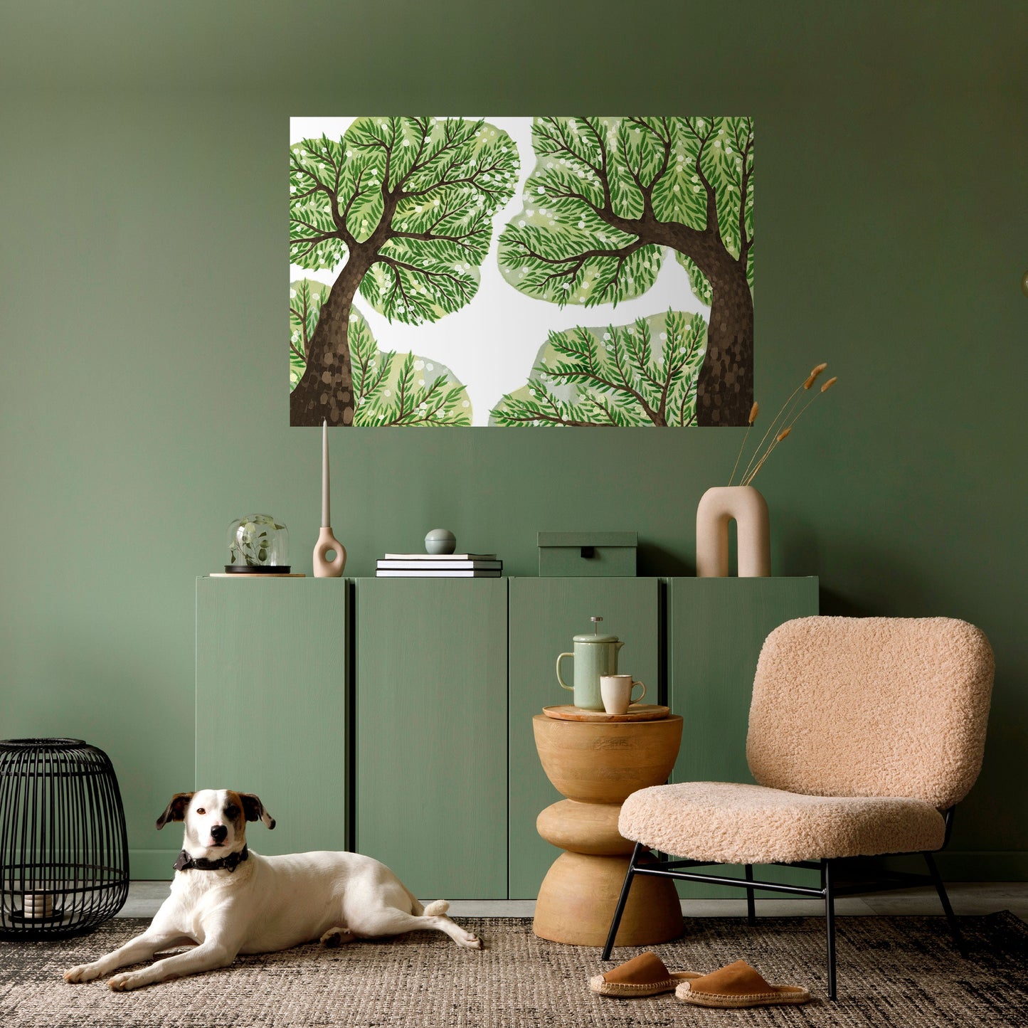 Poster orizzontale staccabile e attaccabile WILDERNESS DASH