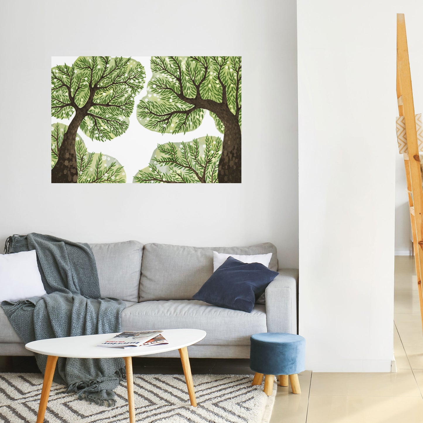 Poster orizzontale staccabile e attaccabile WILDERNESS DASH