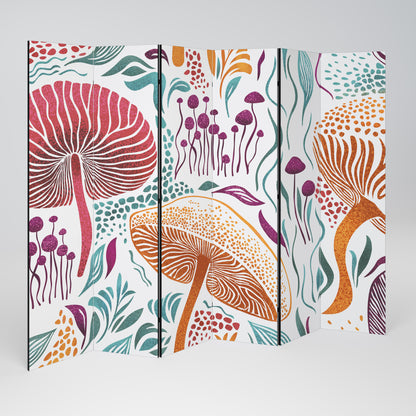 FUNGUS FANTASY Divisorio decorativo per ambienti a 6 pannelli