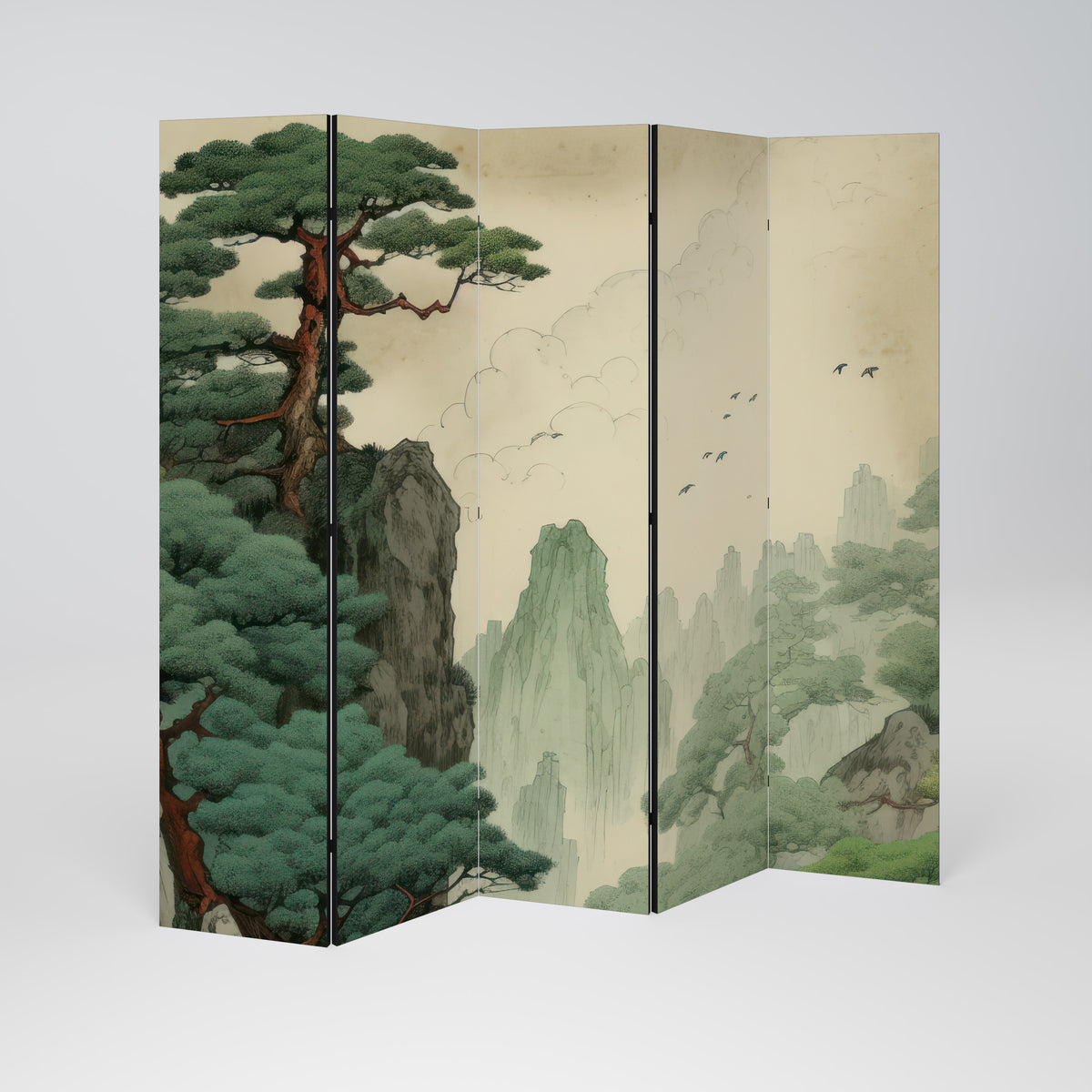 VERDURE ABYSS Decorative 5-Panel Room Divider
