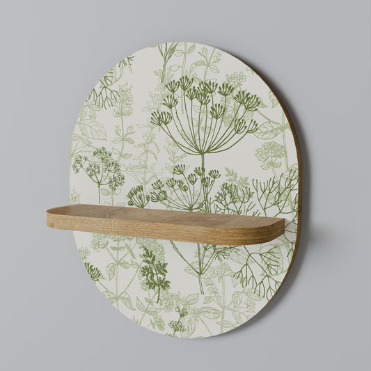 FENNEL BALDACHIN Mensola ovale in effetto rovere