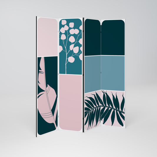 COMBINAZIONE DI FORME Divisorio decorativo per ambienti a 4 pannelli