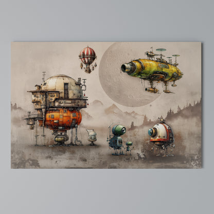 MACHINARIUM MACHINES Stampa su tela orizzontale