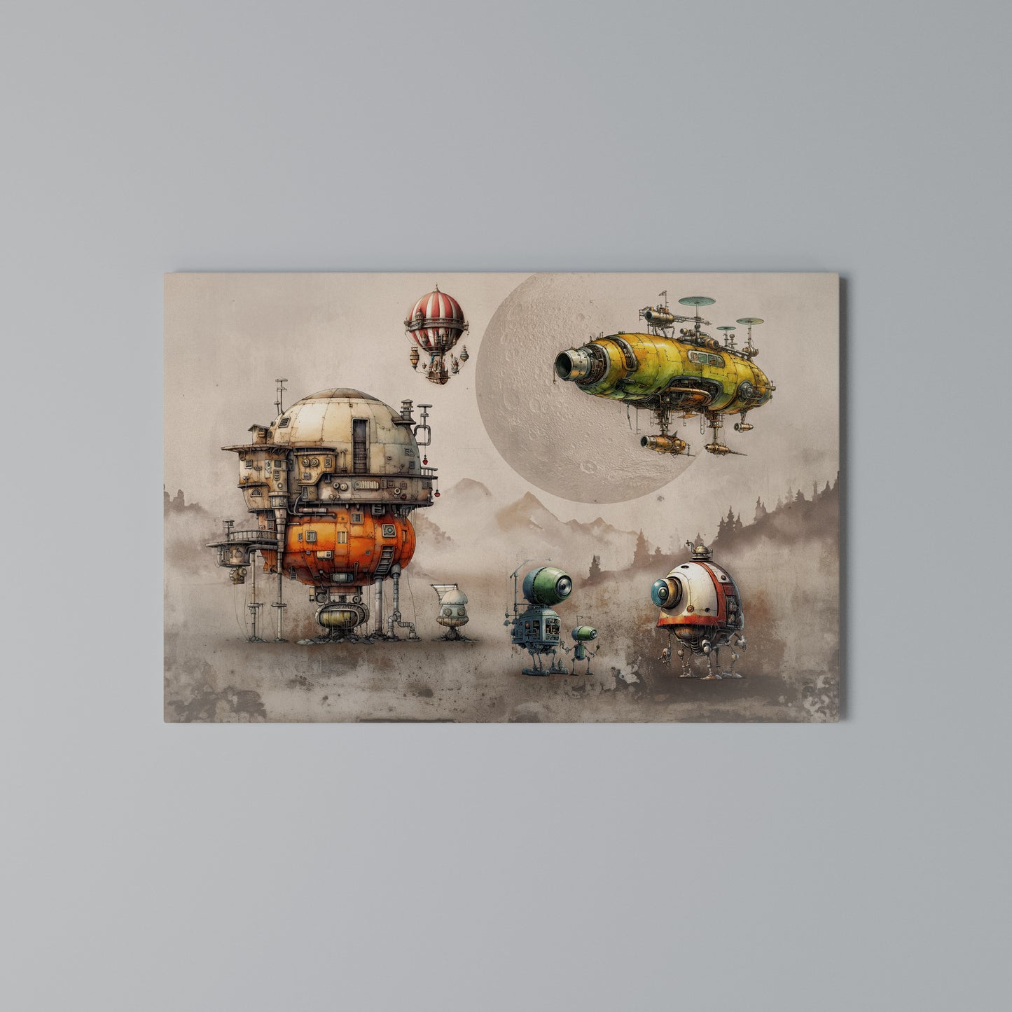 MACHINARIUM MACHINES Stampa su tela orizzontale