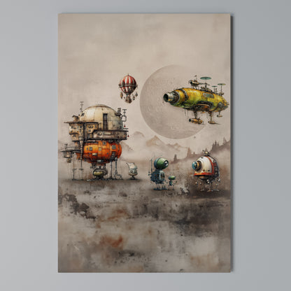 MACHINARIUM MACHINES Stampa su Tela Verticale