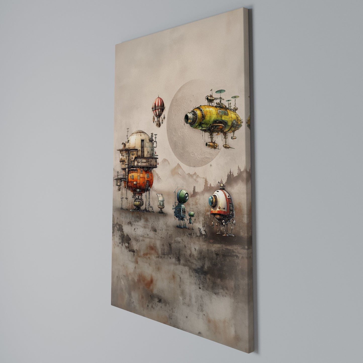 MACHINARIUM MACHINES Stampa su Tela Verticale