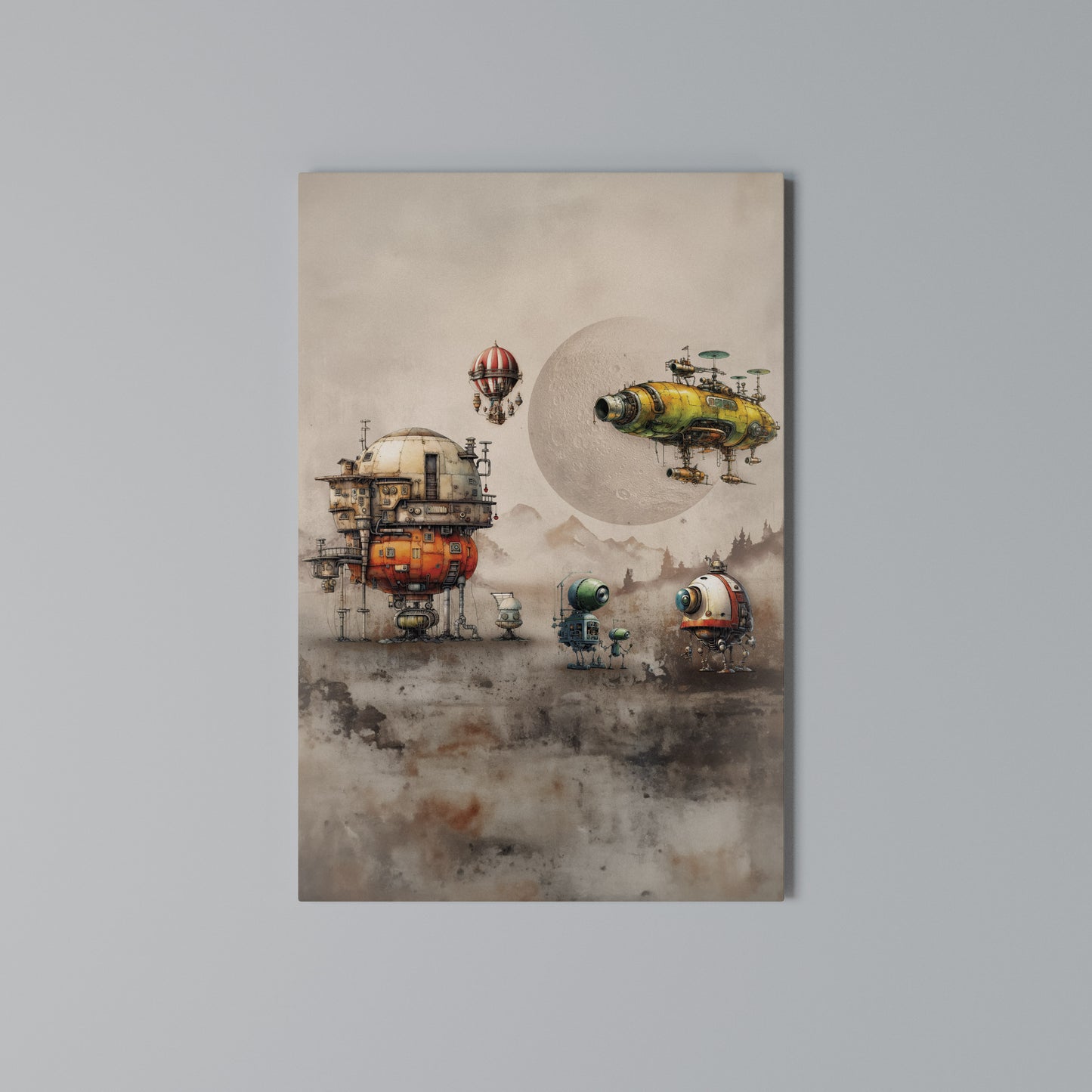 MACHINARIUM MACHINES Stampa su Tela Verticale