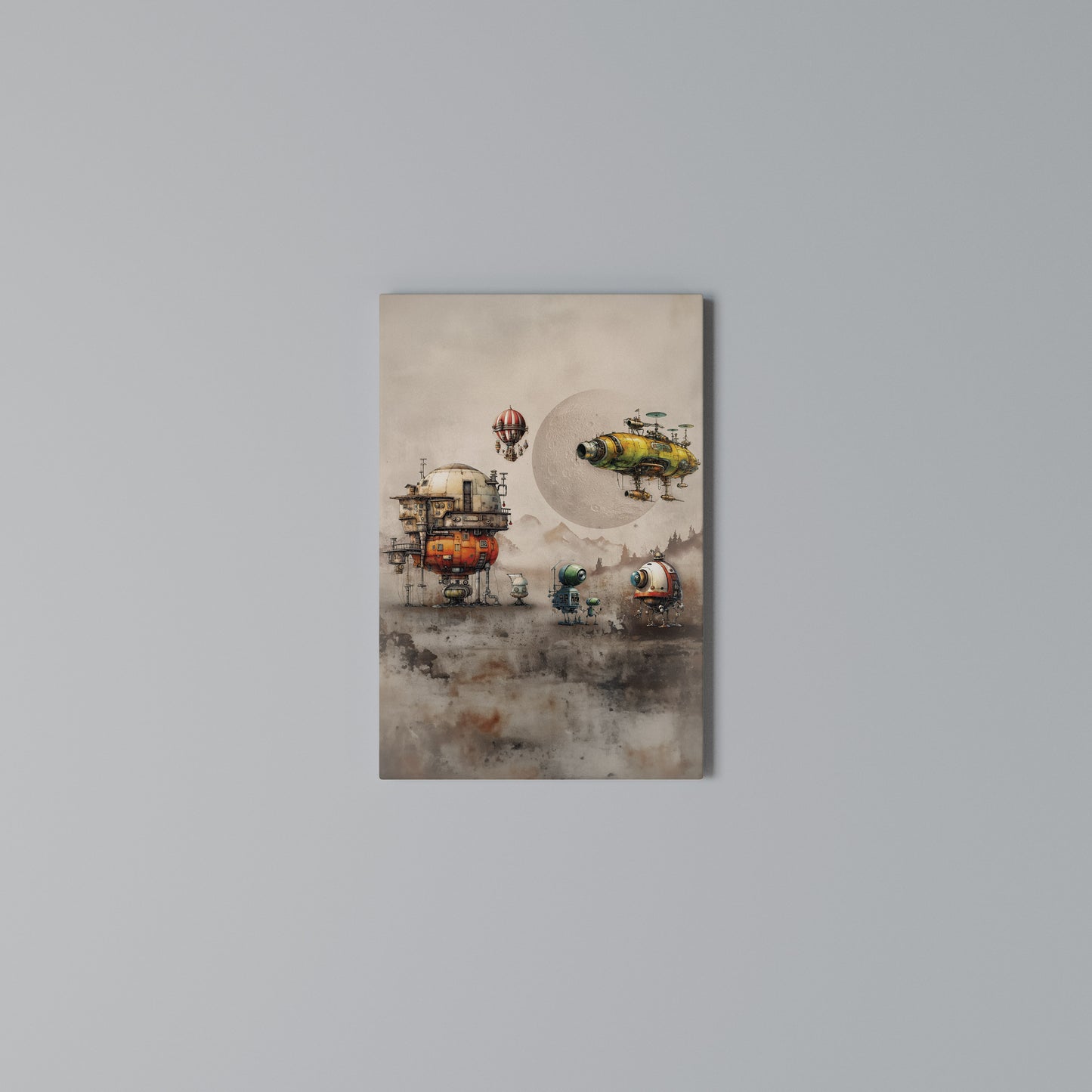 MACHINARIUM MACHINES Stampa su Tela Verticale
