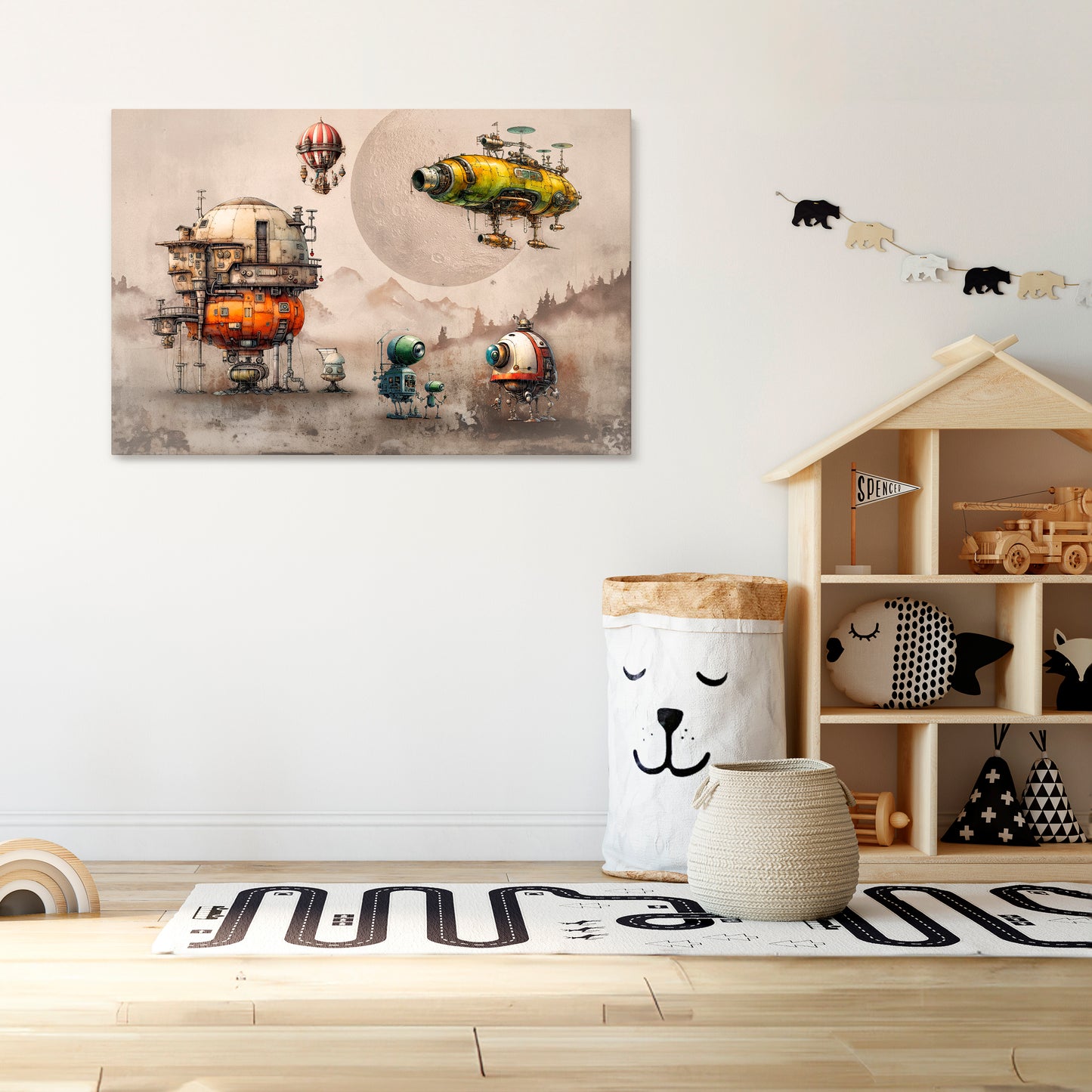 MACHINARIUM MACHINES Stampa su tela orizzontale