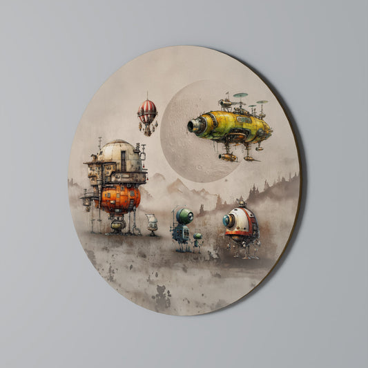 MACHINARIUM MACHINES Round Wall Art