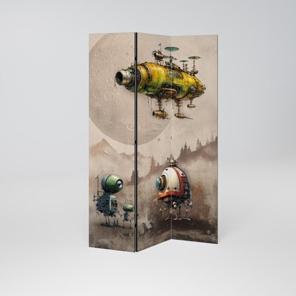MACHINARIUM MACHINES Divisorio decorativo per ambienti a 3 pannelli