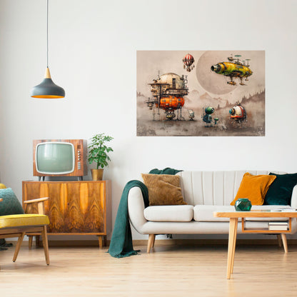 MACHINARIUM MACHINES Poster orizzontale staccabile e attaccabile