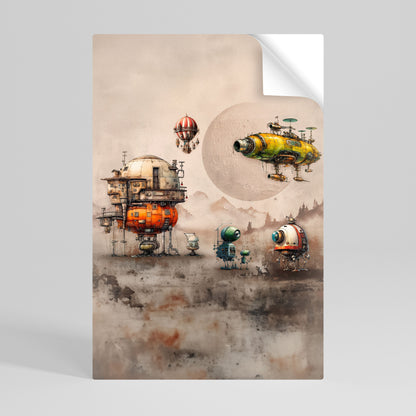 MACHINARIUM MACHINES Poster verticale staccabile e attaccabile