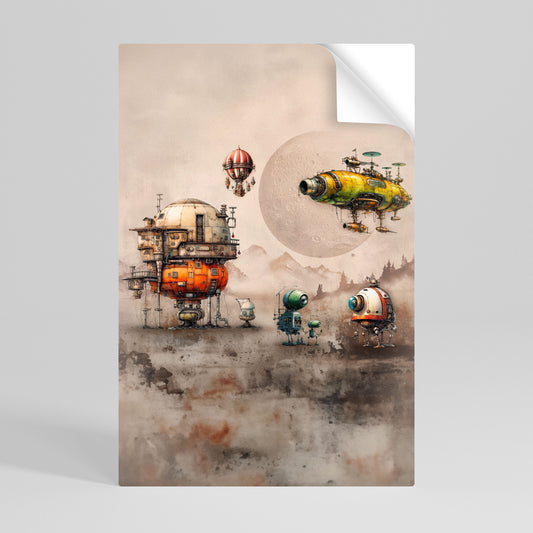 MACHINARIUM MACHINES Poster verticale staccabile e attaccabile