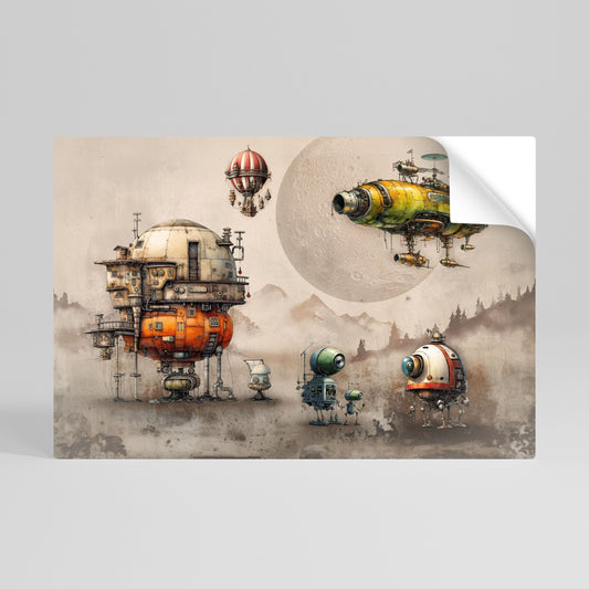 MACHINARIUM MACHINES Poster orizzontale staccabile e attaccabile