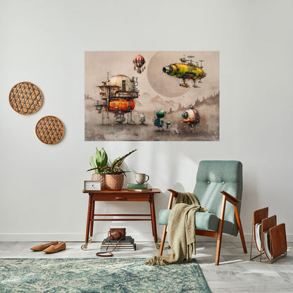 MACHINARIUM MACHINES Poster orizzontale staccabile e attaccabile