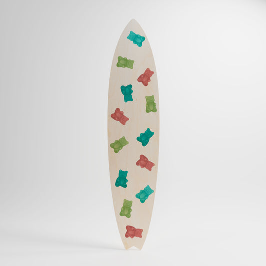 GUMMY BEARS Decorative Plywood Surfboard