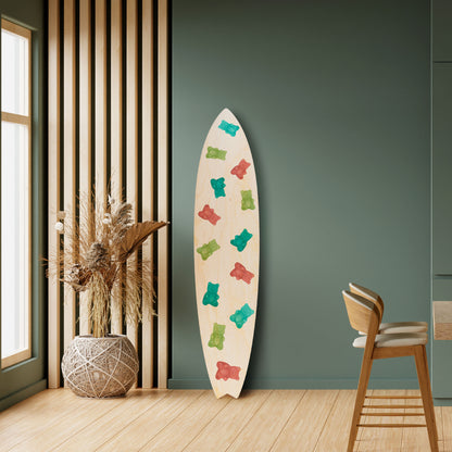 GUMMY BEARS Decorative Plywood Surfboard